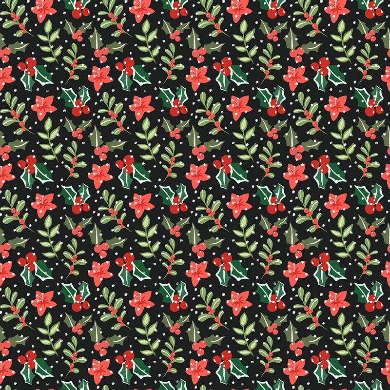 christmas-holly-flower-transfer-paper-1-sheet-clay-by-design-aus