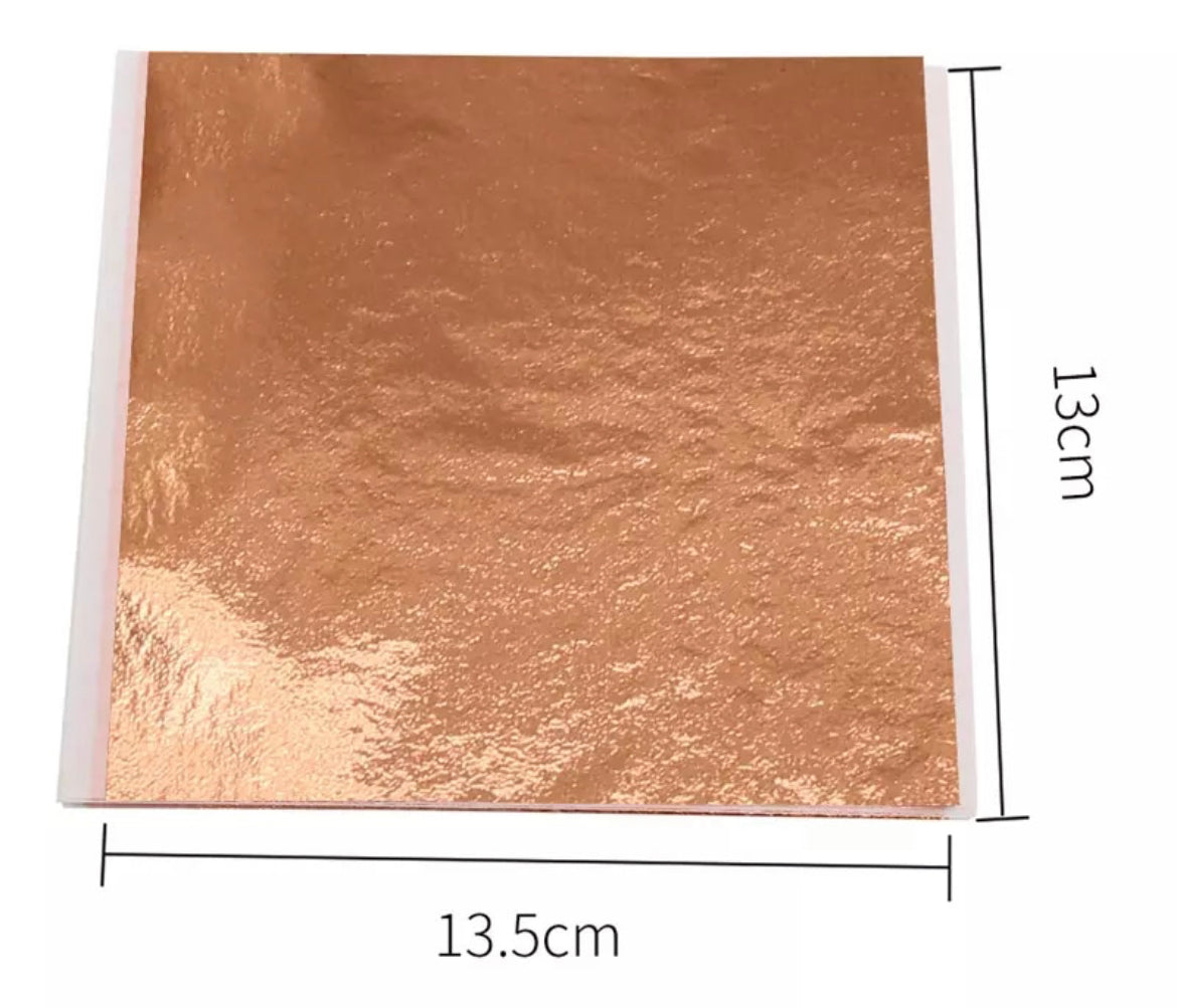 Large sheet Rose gold foil pack of 5 Clay By Design Aus