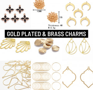 BRASS & GOLD PLATED COMPONENTS/CHARMS