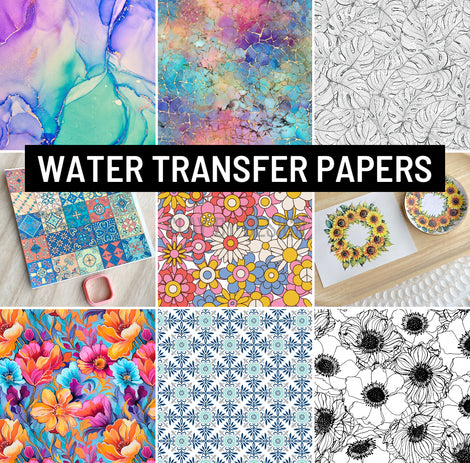 Magic dissolving water transfer paper