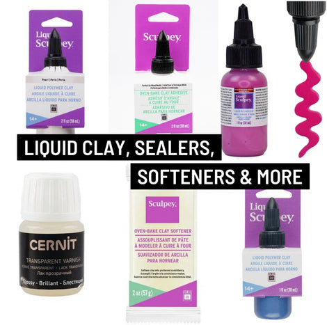 Liquid Clay, Sealers, Bake &amp; Bond &amp; Cernit Glue