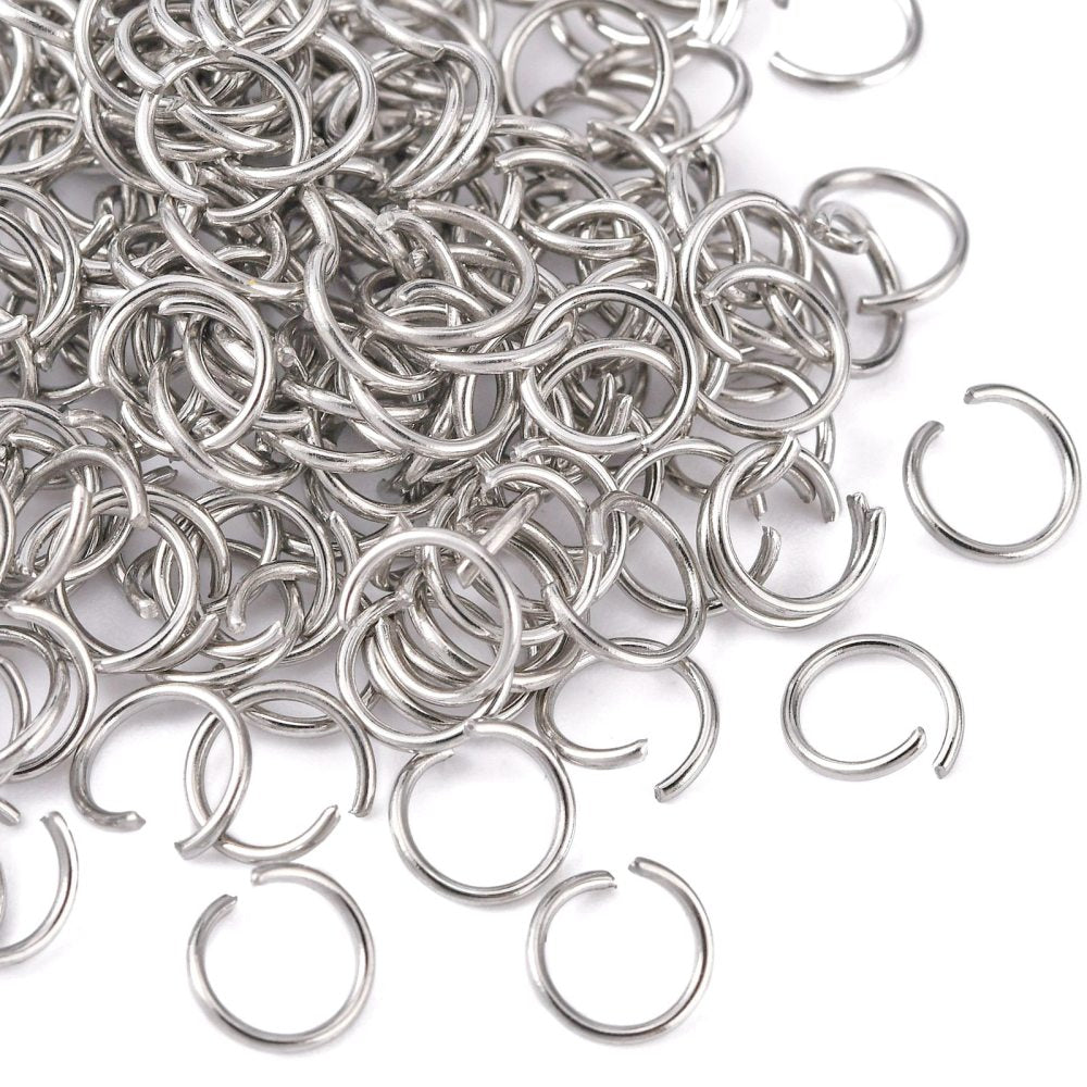 Stainless steel Jump rings - 6mm - 100 pieces – Clay By Design Aus