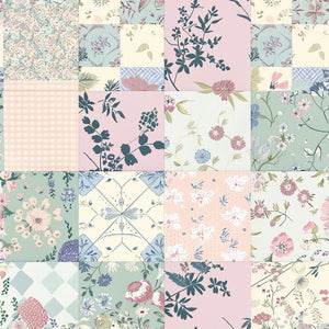 Vintage patchwork pattern water transfer style 1