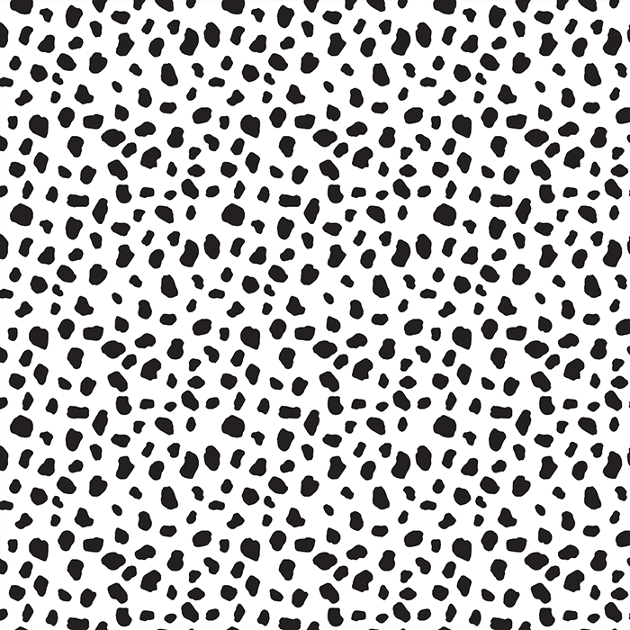 Black and white organic dots - Transfer paper - 1 sheet