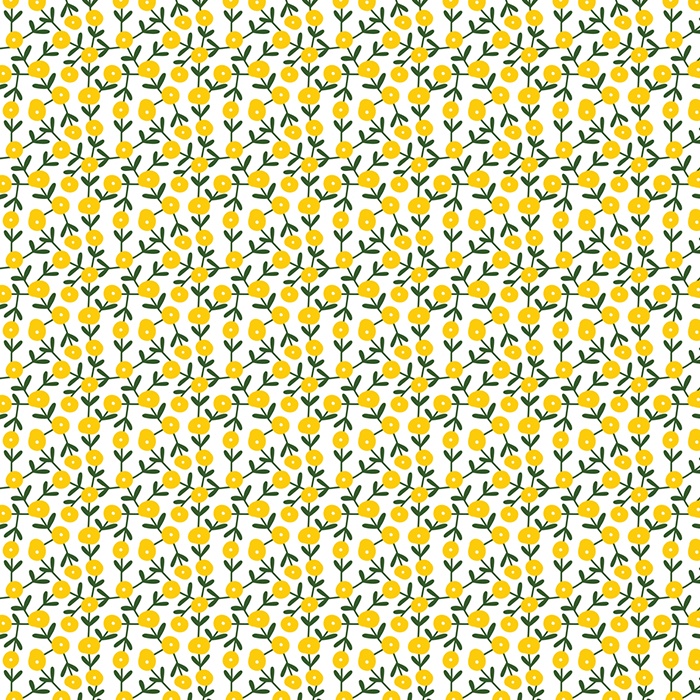 Tiny yellow flowers - Transfer paper - 1 sheet