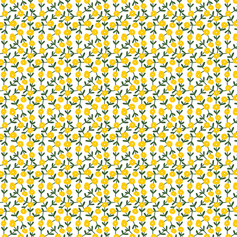 Tiny yellow flowers - Transfer paper - 1 sheet