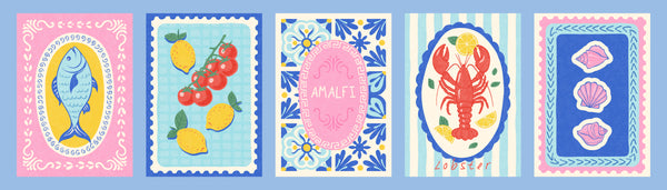 Summer Almafi transfer & cutter set - STYLE 7