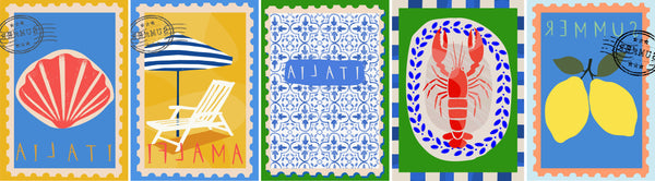 Summer Almafi transfer & cutter set - STYLE 6