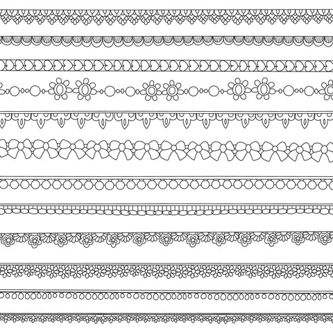 Border design transfer paper