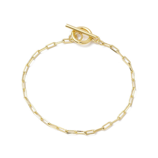 Gold plated Stainless steel plated belcher bracelet  x 1