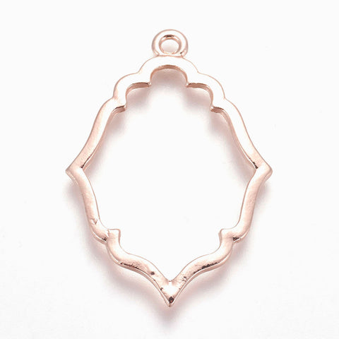 Rose gold moroccan charm x 6 pieces