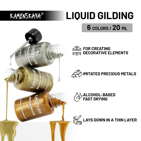 IN STOCK - Liquid Gilding full set of 6 colours