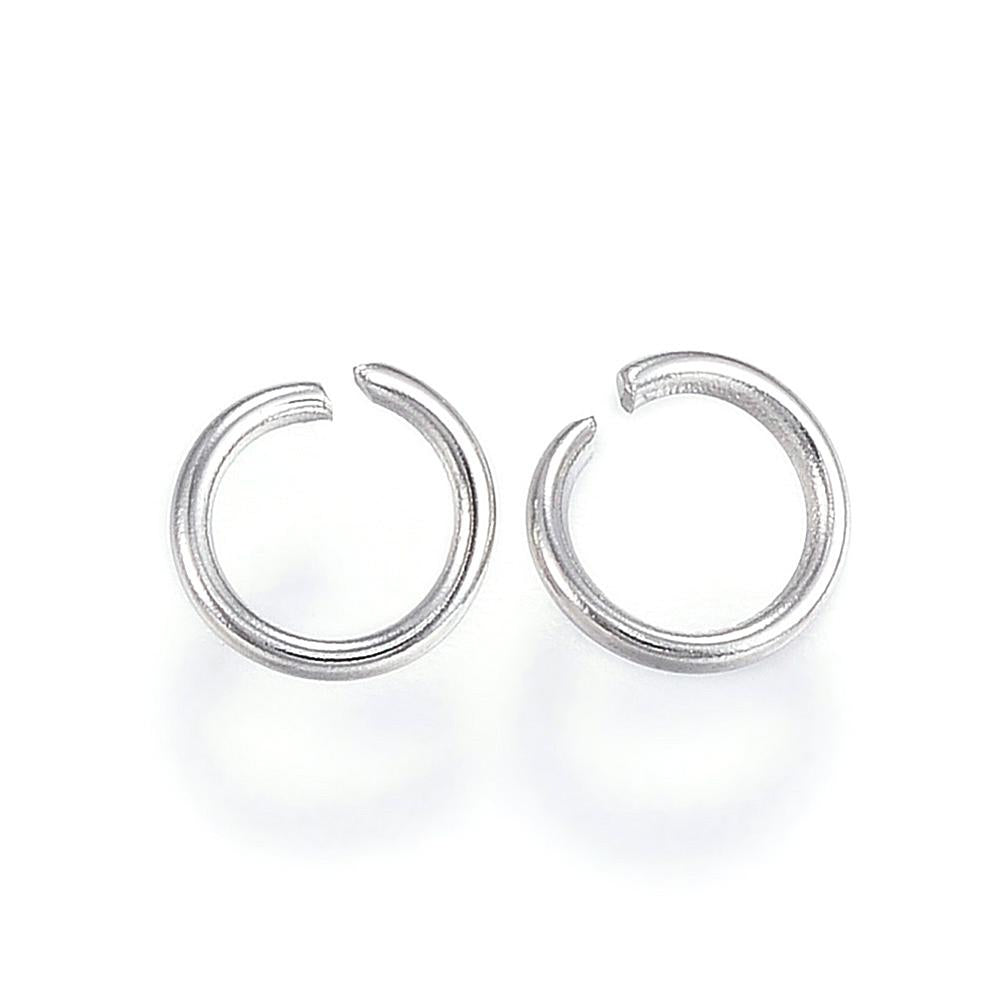 thumbnail image 2 of 100 Pcs 5mm Stainless Steel Open Jump Rings - 18 Gauge 2 of 4