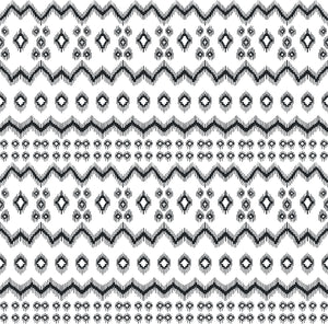 Tribal black and white transfer paper - design 1