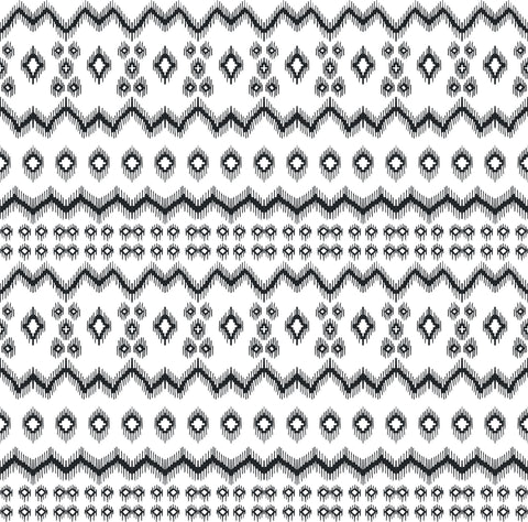 Tribal black and white transfer paper - design 1