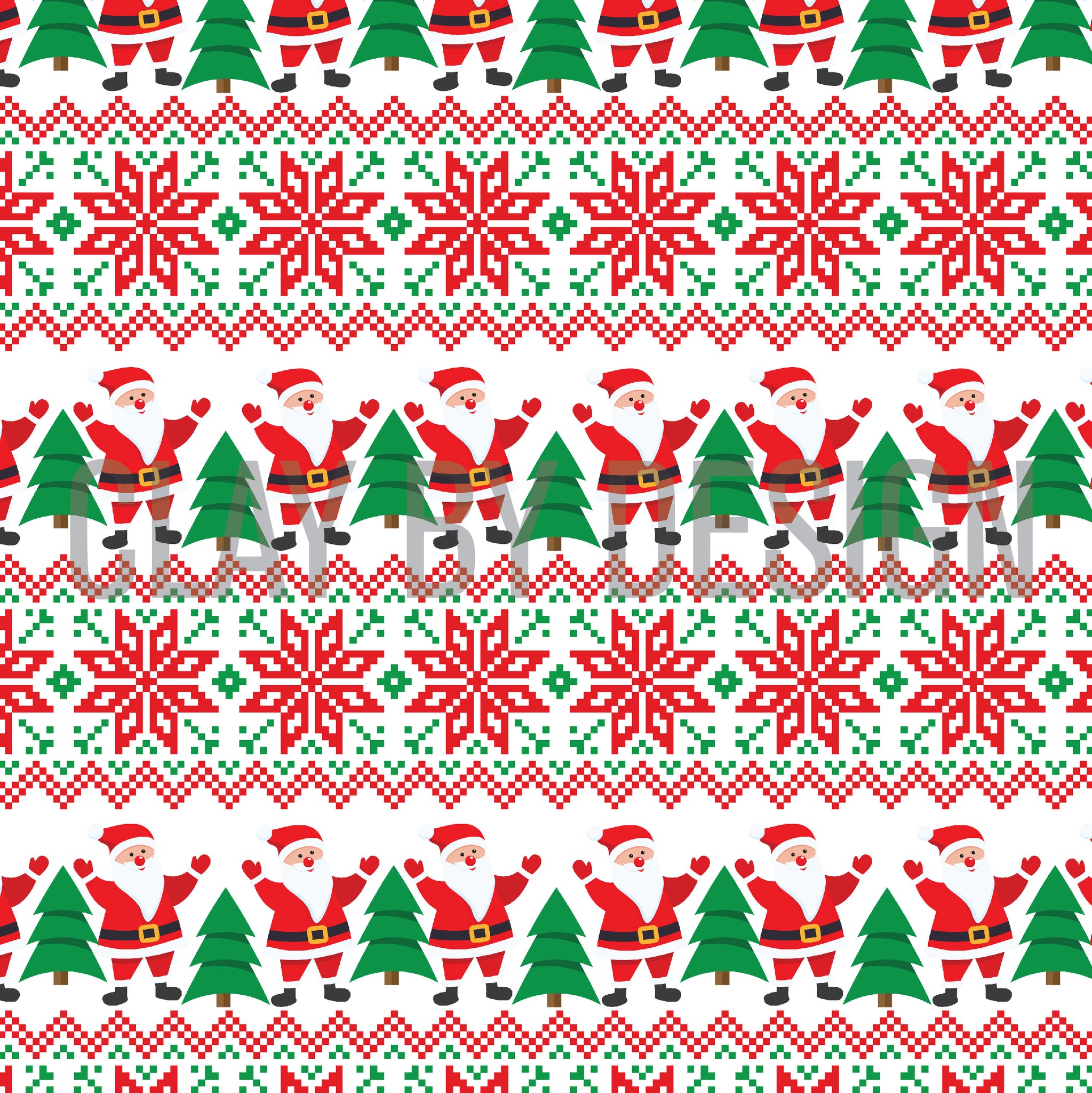 Christmas Mix snowflakes & trees water transfer - #385