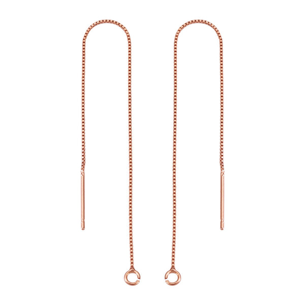 Genuine Rose Gold plated ear Threader chain  - 4 x pieces