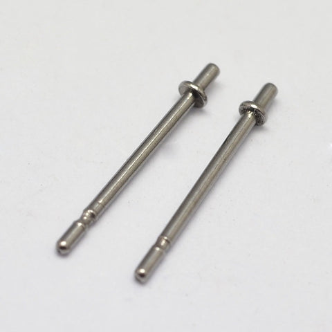 306 stainless steel earring posts - 100 pieces
