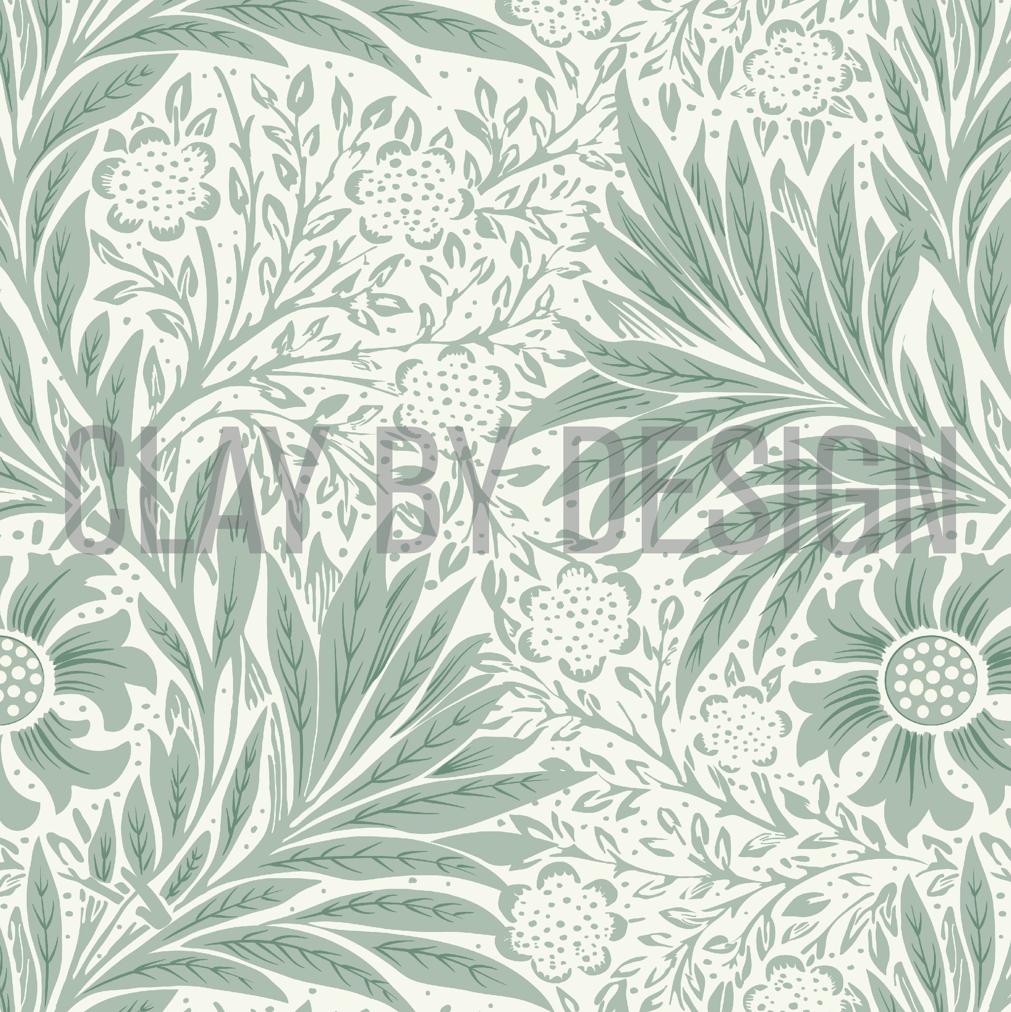 Green botanicals Image transfer paper - #514