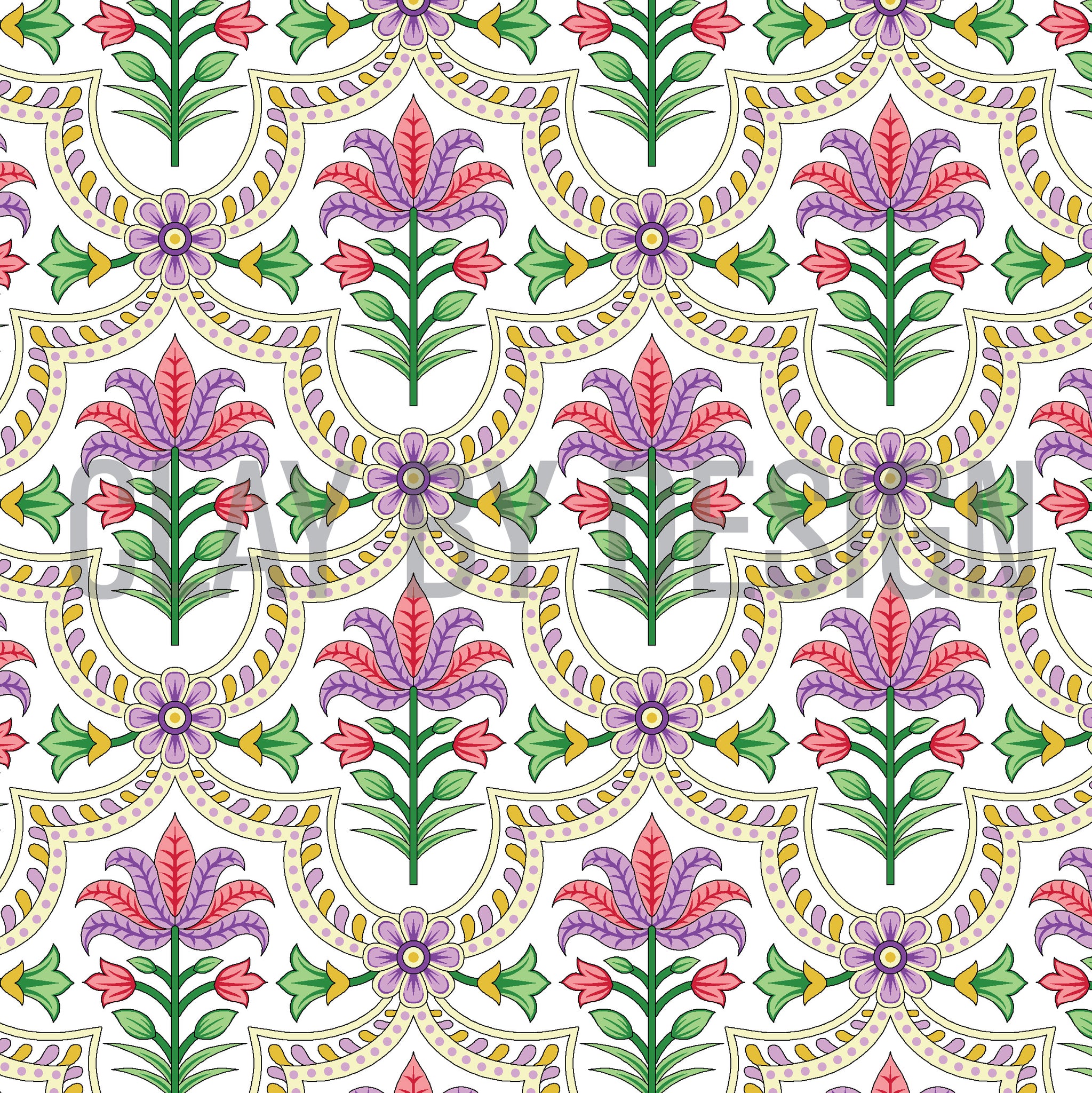 Elegant paisley Image transfer paper - #519