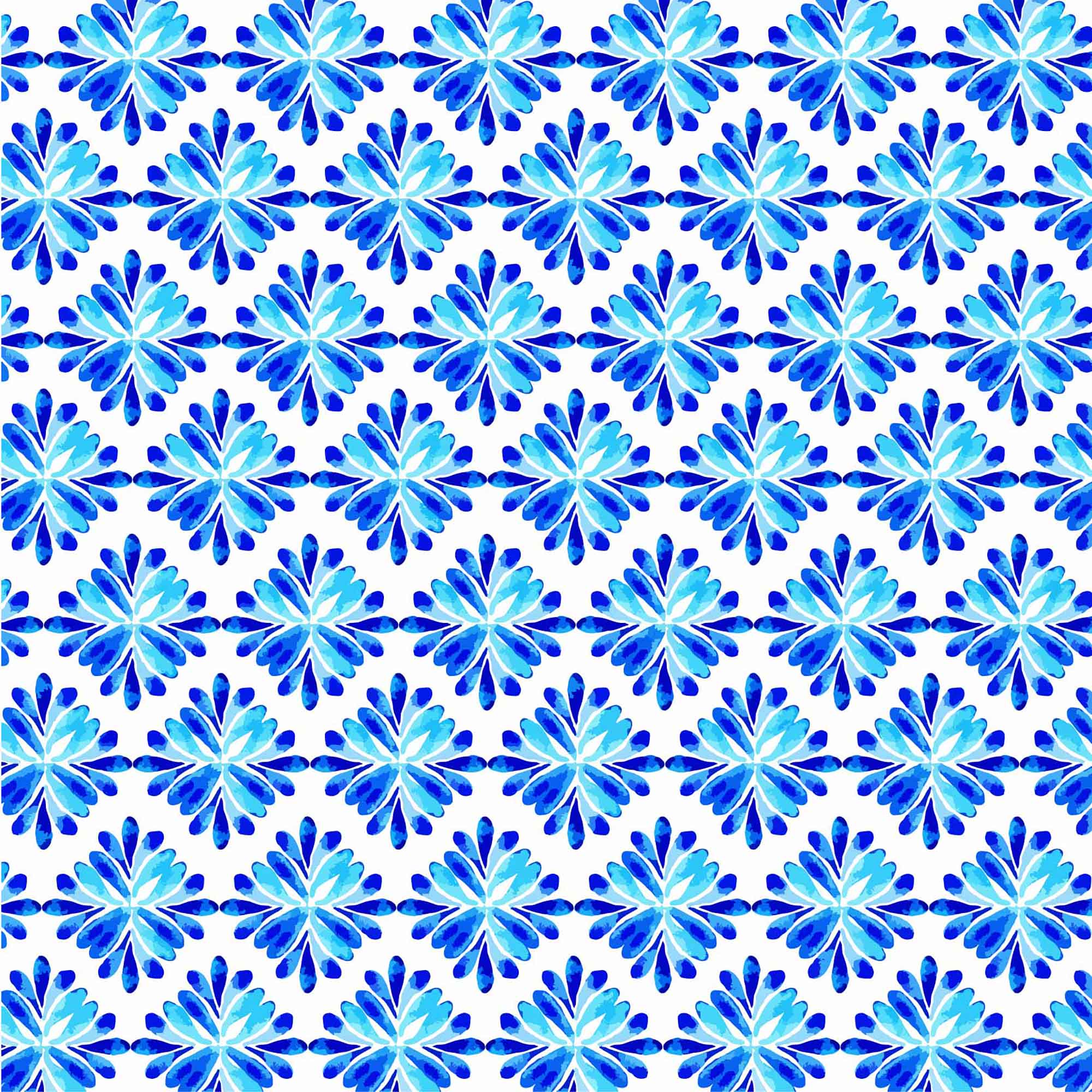 Blue watercolour pattern water transfer - #434