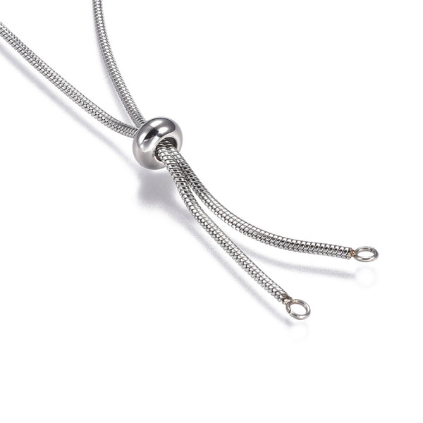 72cm Stainless steel Slider necklace - 1 piece