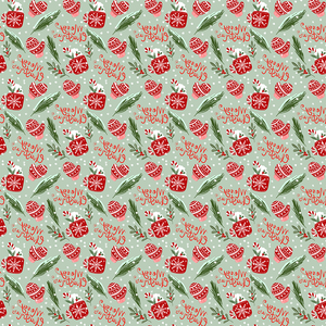 Merry Christmas mitten  - Transfer paper - 1 sheet