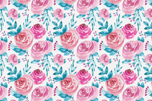 Pink roses - Transfer paper - 1 sheet