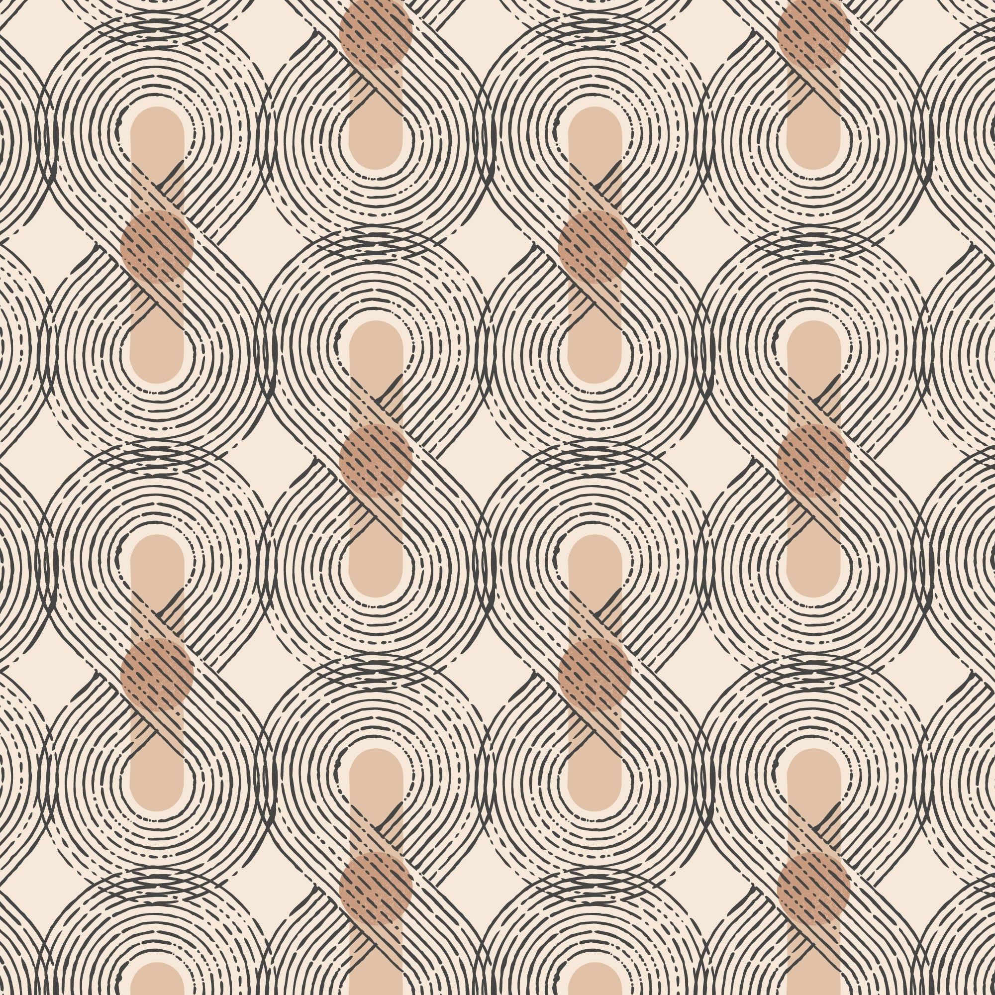 Boho abstract pattern water transfer