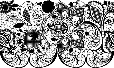 Lace pattern pattern water transfer - Style 1`