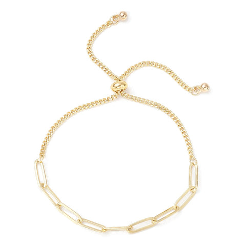 Gold stainless steel plated bracelet x 1