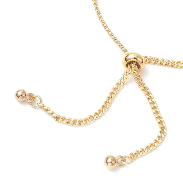 Gold stainless steel plated bracelet x 1