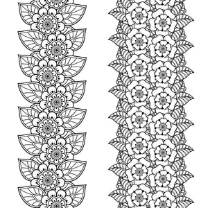 Floral Lace pattern pattern water transfer - Style 4