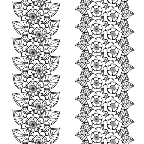 Floral Lace pattern pattern water transfer - Style 4