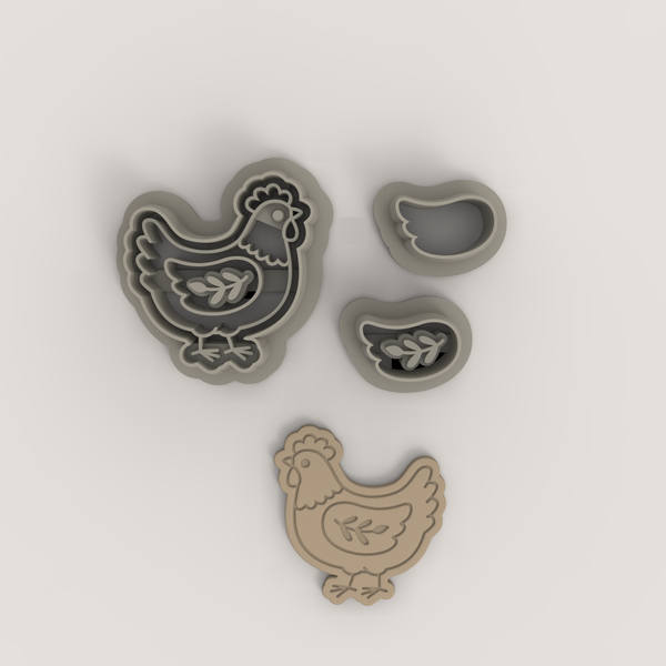 Folk garden hen cutter set