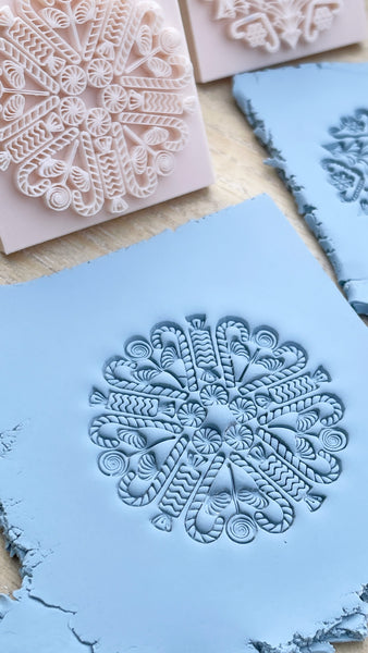 Christmas Mix round stamp