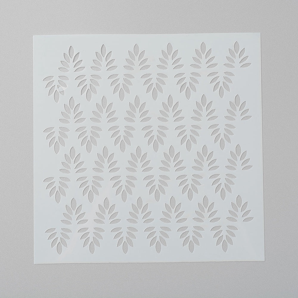 Leaf print stencils