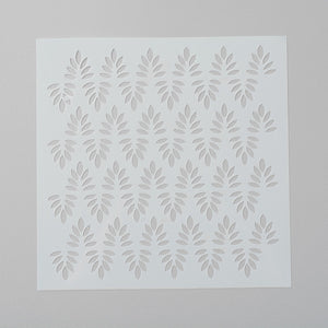 Leaf print stencils