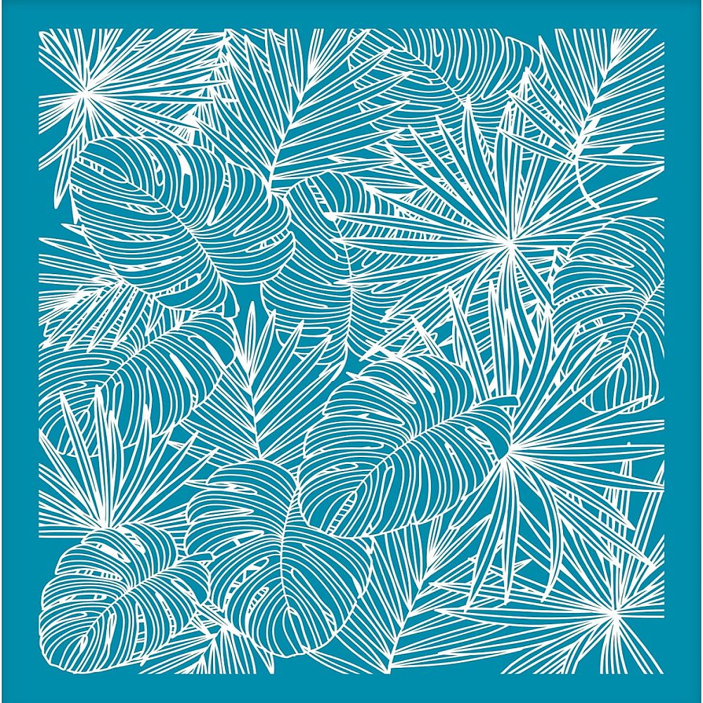 Palm leaves silk screen