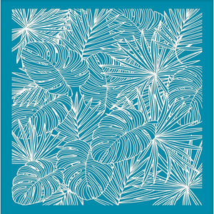 Palm leaves silk screen