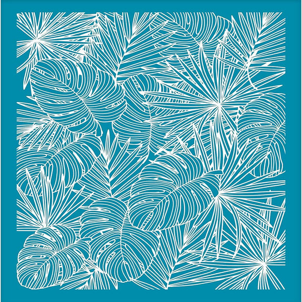 Palm leaves silk screen