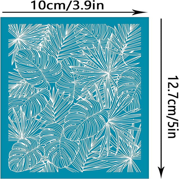 Palm leaves silk screen