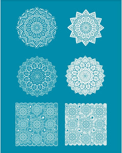 Mandala pattern silk screen