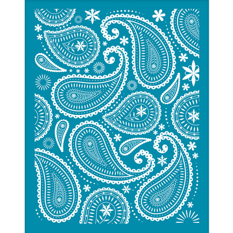 Paisley pattern silk screen