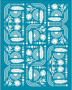 Abstract pattern silk screen