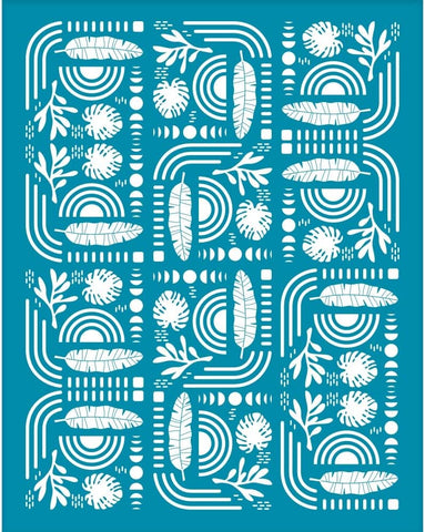 Abstract pattern silk screen