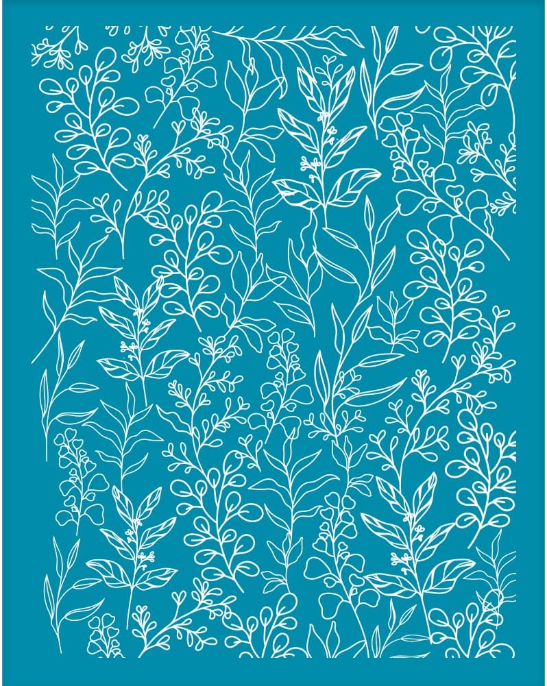 Fine leaves pattern silk screen