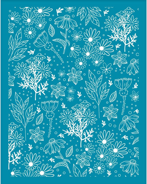 Floral pattern silk screen