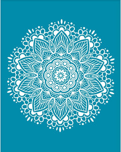 Large Mandala pattern silk screen