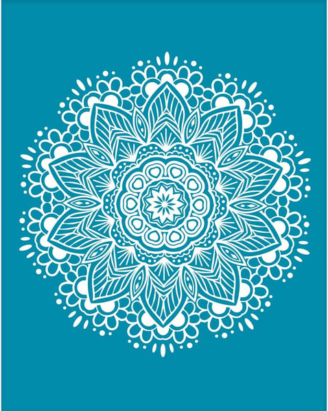 Large Mandala pattern silk screen